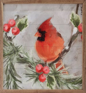 Cardinal 1 Looking Left By Nina Blue